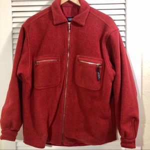 Patagonia orange zip up
